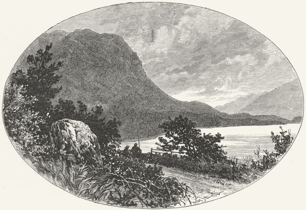 IRELAND. Kylemore 1888 old antique vintage print picture